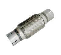 Entrée Embouts D'éChappement Raccord Flexible Télescopique Universel Pour Tuyau D'échappement Voiture Soufflet Tressé Connecteur Soudé Pour Silencieux Réglage De Voiture(Slotting I.D73MM)