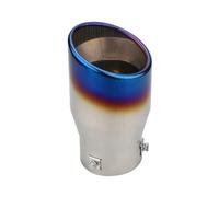 Entrée Embouts D'éChappement Tuyau D'échappement Modifié Pour Voiture En Acier Inoxydable Bleu Interface 80 Mm Silencieux À Double Épaisseur Réglage De Voiture