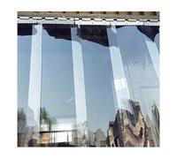 Entrée Libre Congélateur Rideau À Lanières En Plastique, Transparent Commercial Étanche Rideaux PVC Pour Garage, Supermarché, Ateliers, Épaisseur 0,06'' / 1,6 mm(195x230cm)