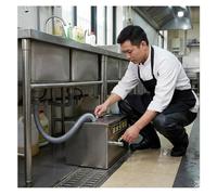 Entrée Supérieure De 50 Mm Séparateur Graisse Commercial, En Acier Inoxydable Sous Évier Intercepteur Avec Panier Filtrant Amovible Pour Les Eaux Usées Des Cuisines Restaurant(60x30x30cm)