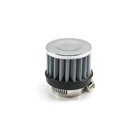 Entrées D'air Filtre À Air Universel Pour Voiture De 25 Mm À Clipser Rond Conique Admission D'air Froid 1 Pouce(SILVER)