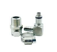 Entrées d'air Kit de couplage déconnexion à dégagement rapide, tuyau conduite d'essence, pour réservoir gaz, adapté la BMW R1200GS ADV R1200RT S1000RR K1200R Filtre à air sport(HY-GM 3piece)