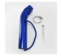 Entrées D'air Tuyau D'admission D'air Froid Universel En Aluminium De 76 Mm Pour Voiture Tube D'induction Turbo Argent Bleu Rouge(Bleu)