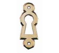 Entrées de clé à oreilles 4081 - laiton poli - 33x13 mm DUBOIS