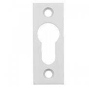 Entrées de cylindre - à visser - aluminium blanc - 67x25 mm ARGENTA