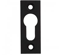 Entrées de cylindre - à visser - aluminium noir - 67x25 mm ARGENTA