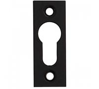 Entrées de cylindre - à visser - aluminium noir - 67x25 mm ARGENTA