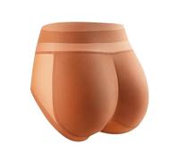 Entrejambe repulpant naturel et fin sans culotte pour femme, Orange, XL