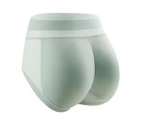 Entrejambe repulpant naturel et fin sans culotte pour femme, Vert, L