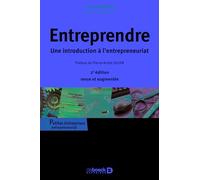 Entreprendre: Une introduction à l'entrepreneuriat