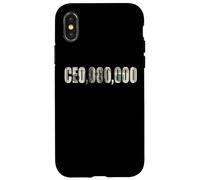 Entrepreneur Businessman - Funny CEO,000,000 Millionaire CEO Coque pour iPhone X/XS