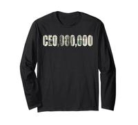 Entrepreneur Businessman - Funny CEO,000,000 Millionaire CEO Manche Longue