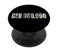 Entrepreneur Businessman - Funny CEO,000,000 Millionaire CEO PopSockets PopGrip Adhésif