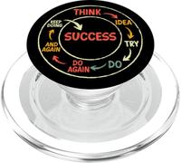 Entrepreneur Hustle Think Idea Essayer Success Motivational PopSockets PopGrip pour MagSafe