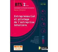 Entrepreneuriat et pilotage de l'entreprise hôtelière - BTS1 (BTS MHR) - Livre + licence élève i-Manuel avec livre et licence élève, Edition 2018 - Pierre Villemain - Nathan Technique - Livre CD-ROM -