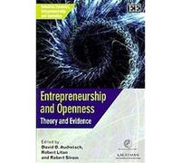 Entrepreneurship and Openness, Industrial Dynamics, Entrepreneurship and Innovation