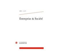 Entreprise &amp Société 2019 - 1, N° 5 - Varia