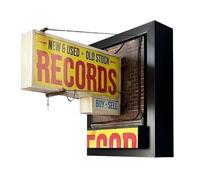 Entreprise de record Rétro Applique Murale Rétro Record Applique LED MOSUMEDED Décoration Maison Cadeau pour les amateurs de musique Éclairage nostalgique créatif