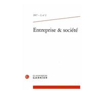 Entreprise & Société N° 2/2017-2 - Coopérative, Management Et Société