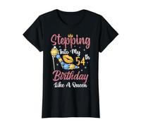Entrer dans Mon 54e Anniversaire comme Une Reine Heureuse pour Moi T-Shirt Graphique avec Valeur