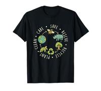 Entretien de l'usine de Recyclage Save Rescue Clean Care - Earth Day Climate T-Shirt