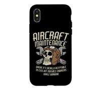 Entretien des aéronefs Mécanicien d'aviation Technicien d'aviation Coque pour iPhone X/XS