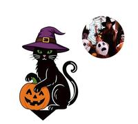 Entretien du piquet en métal en forme de citrouille d'Halloween Installation facile pour extérieur Festival d'automne Facile à installer Halloween Yard Art