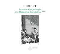 Entretien d'un philosophe avec Madame la Maréchale de*** - Denis Diderot - Hermann - broché - Roman