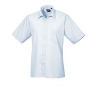 Entretien Facile Manche Courte Popeline Polyester / Cotton Chemise Par Premier
