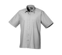 Entretien Facile Manche Courte Popeline Polyester / Cotton Chemise Par Premier