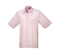 Entretien Facile Manche Courte Popeline Polyester / Cotton Chemise Par Premier