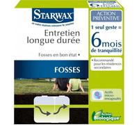 Starwax Entretien fosses longue durée – 6 mois – Préventif anti-odeurs – 500 g