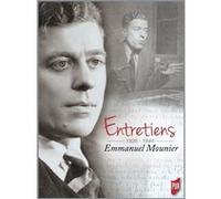 Entretiens Emmanuel Mounier Bernard Comté (Auteur), Yves Roullière (Auteur)