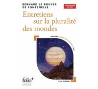 Bernard Le Bouyer de Fontenelle – Entretiens sur la pluralité des mondes – Bac 2026 – Poche
