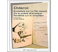 Entretiens sur Le Fils naturel - De la poésie dramatique - Paradoxe sur le comédien