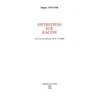 Entretiens Sur Racine - Avec Une Introduction De R-C Knight