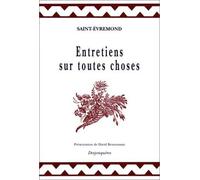 Entretiens sur toutes choses