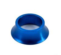Entretoise conique pour casque de vélo, 15 mm en alliage d'aluminium pour tube de direction de 28,6 mm, composant léger pour vélo de route et VTT (bleu)