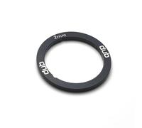 Entretoise de boîtier de pédalier DUB pour installation de boîtier de pédalier SRAM DUB, aluminium, 1 pièce, Largeur : 2 mm. L’entretoise en alliage d’aluminium remplace l’entretoise en plastique.