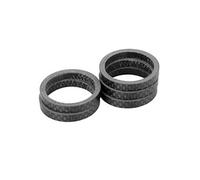 - Entretoise de casque de vélo pour tige de 28,6mm - 5pcs - 5mm Noir mat