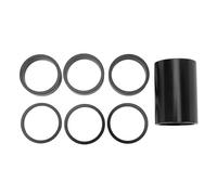 Entretoise de casque en alliage d'aluminium, 7 pièces, pour fourches de 28.6mm, 2mm, 3mm, 5mm, 10mm, 50mm, Kit d'entretoises de tige de fourche avant