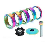 Entretoise de casque en alliage d'aluminium anodisé pour vélo de route et VTT pour personnaliser la position du guidon sur les systèmes de casque standard