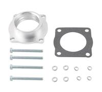 Entretoise de corps de papillon en aluminium anodisé billette argentée pour moteur BMW 325i E46 L6 2.5L 2001-2006 Vanne papillon Corps de papillon moteur