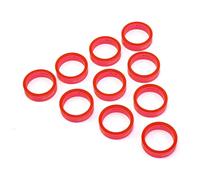 Entretoise de direction FSA 1 1/8 x10mm (x10) Rouge