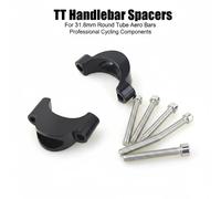 Entretoise de guidon en alliage d'aluminium TT Aerobar pour guidon de 31,8 mm - Kit d'extension pour vélo de route et triathlon (modulaire, empilable 10 mm/20 mm) Type A