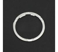 Entretoise de joint de moyeu de cassette fabriquée en alliage d'aluminium pour soutenir un réglage précis de la hauteur du volant d'inertie sur les vélos à plusieurs vitesses (1,8 mm, noir)