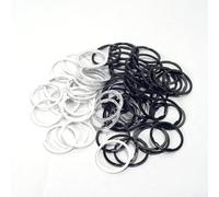 Entretoise de joint de roue libre de vélo pour réglage du moyeu de cassette à utiliser avec 8, 9, 10, 11 vitesses sur corps de moyeu libre japonais standard (1,8 mm, noir)