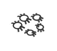 Entretoise de joint de verrouillage M10 M12 ~ M60 GB858, rondelles de verrouillage en acier noir, rondelles d'arrêt de retenue for écrous ronds fendus(M48,5Pcs)