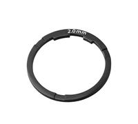 Entretoise de moyeu libre de vélo 82 mm pour réglage du volant d'inertie et du pédalier (noir 2 mm)