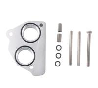 Entretoise de papillon Kit d'espacement de corps de papillon, Convient pour Gmc C1500 C2500 C3500 4,3l 5,0l 5,7l 1995 1996 1997 1998 Adaptateur de papillon(Silver)